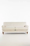 Anthropologie Sorrento Stripe Willoughby Two-cushion Sofa In Neutral