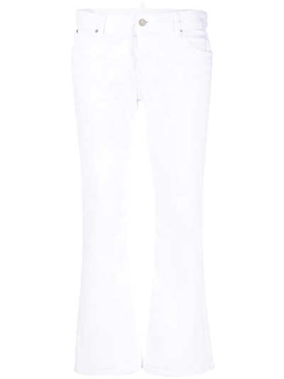 DSQUARED2 DSQUARED2 BOOTCUT CROPPED TROUSERS