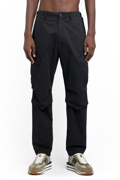 Tom Ford Cotton Twill Cargo Pants In Black