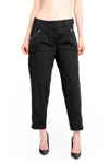 Tom Ford Black Pleated Cargo Trousers In Black