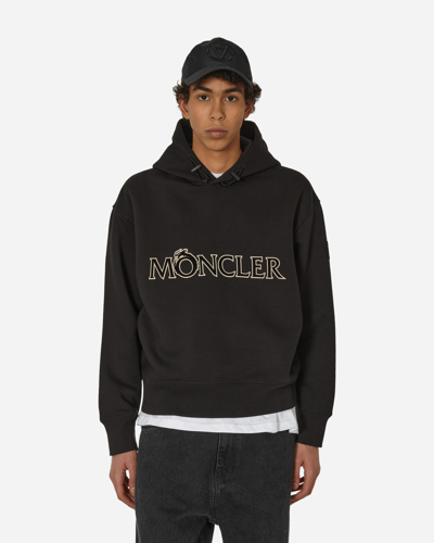 Moncler Year Of The Dragon Hooded Sweatshirt In Black