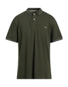 Harmont & Blaine Man Polo Shirt Dark Green Size 3xl Cotton, Elastane