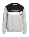 Fila Man Sweatshirt Light Grey Size M Cotton, Polyester