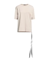 Ann Demeulemeester Woman T-shirt Beige Size Xl Cotton