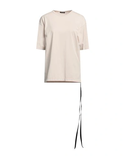 Ann Demeulemeester Woman T-shirt Beige Size Xl Cotton In Beige