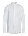 Dondup Man Shirt Off White Size Xl Cotton, Elastane In Off White