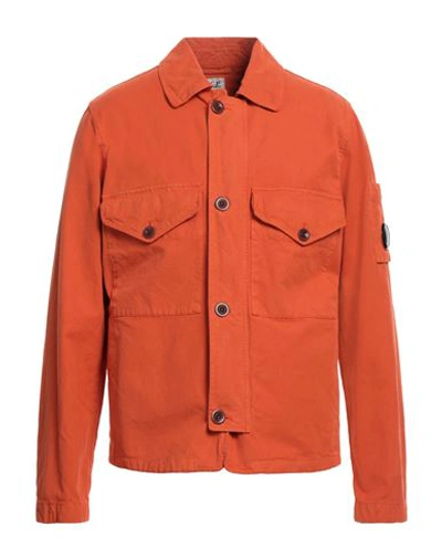 C.p. Company C. P. Company Man Shirt Orange Size Xl Cotton