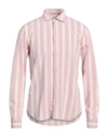 Manuel Ritz Man Shirt Blush Size 16 Viscose, Polyamide In Pink