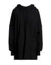 Mm6 Maison Margiela Woman Sweatshirt Black Size Xs Cotton, Elastane