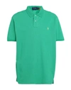 Polo Ralph Lauren Slim Fit Mesh Polo Shirt Man Polo Shirt Emerald Green Size L Cotton