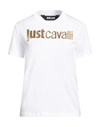 Just Cavalli Woman T-shirt White Size Xs Cotton