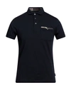 Barbour Man Polo Shirt Midnight Blue Size S Cotton