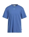 Gcds Man T-shirt Pastel Blue Size Xl Cotton