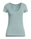 MAJESTIC MAJESTIC FILATURES WOMAN T-SHIRT SKY BLUE SIZE 1 VISCOSE, ELASTANE