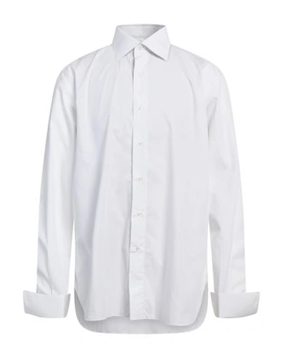 Brioni Man Shirt White Size 17 Cotton