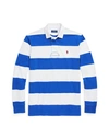 Polo Ralph Lauren Classic Fit Striped Jersey Rugby Shirt In Blue
