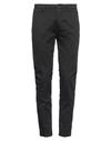 YAN SIMMON YAN SIMMON MAN PANTS BLACK SIZE 34 COTTON, ELASTANE