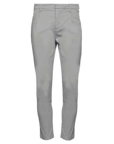 Yan Simmon Man Pants Light Grey Size 30 Cotton, Elastane