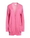 Snobby Sheep Woman Cardigan Pink Size 12 Silk, Cashmere