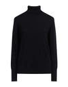 Alpha Studio Woman Turtleneck Midnight Blue Size 8 Wool, Cashmere
