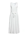 Kate By Laltramoda Woman Maxi Dress White Size 4 Viscose, Polyamide