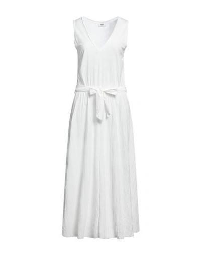 Kate By Laltramoda Woman Maxi Dress White Size 4 Viscose, Polyamide