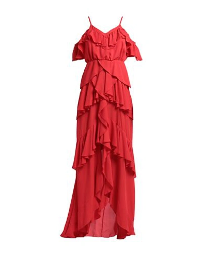 Cristinaeffe Woman Maxi Dress Red Size S Polyester