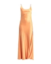 ACTUALEE ACTUALEE WOMAN MAXI DRESS ORANGE SIZE 8 POLYESTER