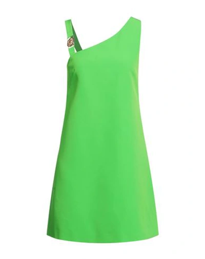 Just Cavalli Woman Mini Dress Acid Green Size 8 Polyester, Elastane