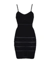 Balmain Woman Mini Dress Black Size 8 Viscose, Polyamide