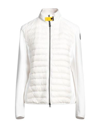Parajumpers Woman Puffer White Size L Polyamide, Polyester, Elastane In White
