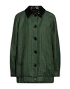 ATTIC AND BARN ATTIC AND BARN WOMAN JACKET DARK GREEN SIZE 8 POLYESTER, VISCOSE, POLYURETHANE