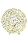 Lalia Home Laila Home Elipse 8 Inch Crystal Ball Sequin Table Lamp In Gold