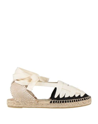 Castaã±er Castañer Woman Espadrilles Black Size 7.5 Textile Fibers