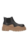Bottega Veneta Man Ankle Boots Black Size 9 Leather
