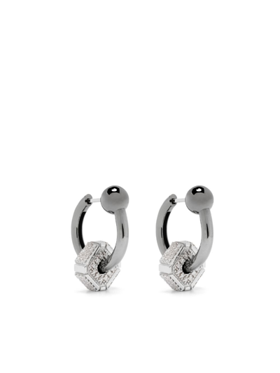 Eéra 18kt Gold Mini Hoop Earrings In Silver