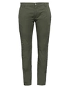 Grey Daniele Alessandrini Man Pants Military Green Size 31 Cotton, Elastane