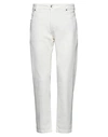 Eleventy Man Pants White Size 32 Cotton, Elastane In White