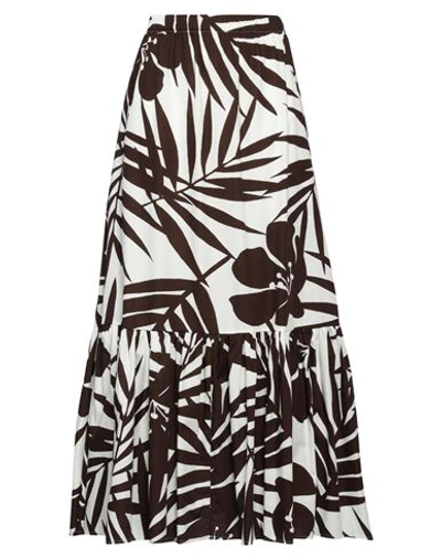 Jucca Woman Maxi Skirt Off White Size 8 Cotton