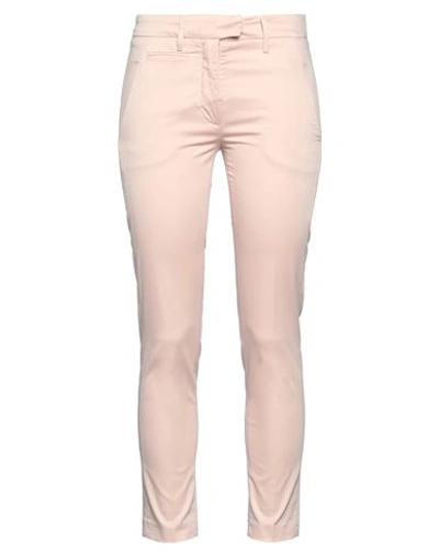 Dondup Woman Pants Light Pink Size 26 Cotton, Elastane