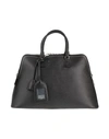 Maison Margiela Woman Handbag Black Size - Cow Leather, Cotton, Polyester, Zinc, Aluminum