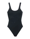 Alaïa Woman One-piece Swimsuit Navy Blue Size 10 Polyester, Elastane