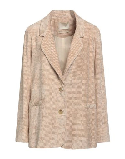 Momoní Woman Blazer Blush Size 10 Viscose In Pink