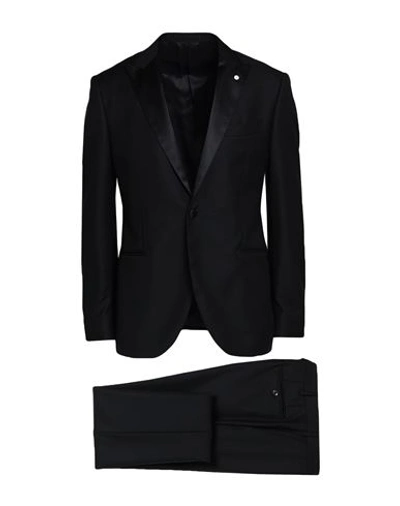 Luigi Bianchi Mantova Man Suit Black Size 42 Wool