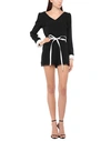 Frankie Morello Woman Jumpsuit Black Size 6 Acetate, Viscose In Black