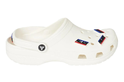 Pre-owned Crocs Classic Clog Palace White In White/white