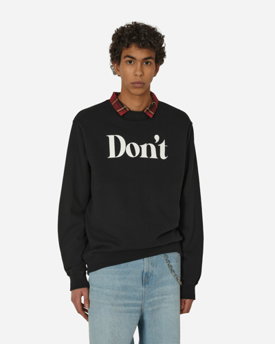 Undercover Don T Crewneck Sweatshirt In Black