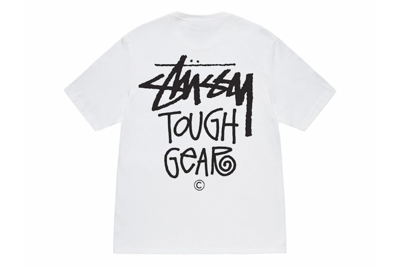 Pre-owned Stussy Tough Gear Tee White