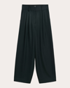 By Malene Birger Piscali Pleated Satin Wide-leg Pants In Black