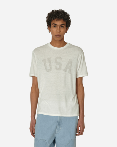 Guess Usa Burnout T-shirt Alabaster In White